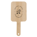 Espejo de mano rectangular de bambú de gran tamaño color madera sexta vista