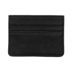 Tarjetero promocional de polipiel con 3 bolsillos y protección RFID color negro primera vista