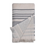 Toalla promocional con logo fabricada en algodón 340 g/m2 Holidays color azul primera vista