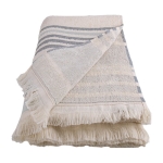 Toalla promocional con logo fabricada en algodón 340 g/m2 Holidays color azul segunda vista