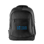 Mochila con compartimento para PC y malla transpirable Space color negro vista principal