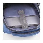 Mochila para portátiles con USB y cinta para maletas BusinessPro color azul cuarta vista