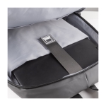 Mochilas para empresa impermeables con bolsillos AdaptWeather color gris cuarta vista