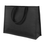 Bolsas de juco con asas reforzadas de algodón Resistent Black color negro tercera vista