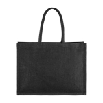 Bolsa personalizada de yute resistente en color negro Jute Black color negro primera vista