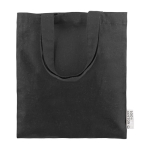 Bolsa de algodón para eventos con asas de 30 cm 120 g/m2 Tote Small color negro