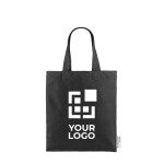 Bolsa de algodón para eventos con asas de 30 cm 120 g/m2 Tote Small color negro vista principal
