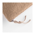 Neceser de algodón y poliéster con textura rizada 375 g/m2 Sand color beige tercera vista