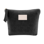 Neceser para publicidad con acabado atercipelado 325 g/m2 Fluffy color negro sexta vista