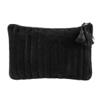Neceser de terciopelo con costuras verticales 325 g/m2 Velvet color negro segunda vista