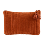 Neceser de terciopelo con costuras verticales 325 g/m2 Velvet color naranja primera vista