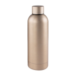 Botella de acero de diseño impecable con logotipo 750ml Routine color dorado primera vista