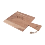 Tabla de cocina cuadrada con mango de acacia para empresas Acacia color natural primera vista