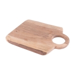 Sólida tabla de cocina con bordes redondeados de madera acacia Snack color natural primera vista