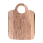 Sólida tabla de cocina con bordes redondeados de madera acacia Snack color natural segunda vista