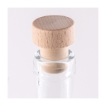 Tapón para botella de vino de madera con logotipo impreso Beech color natural segunda vista