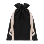 Bolsa de presentación en terciopelo con cordones Velvet Treasure color negro