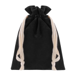 Bolsa de presentación en terciopelo con cordones Velvet Treasure color negro primera vista