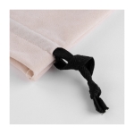 Bolsa de presentación en terciopelo con cordones Velvet Treasure color natural sexta vista