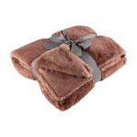 Manta promocional de tejido suave y cálido de alta calidad Couch color marrón primera vista