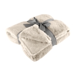 Manta promocional de tejido suave y cálido de alta calidad Couch color natural primera vista