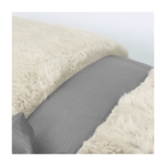 Manta promocional de tejido suave y cálido de alta calidad Couch color natural segunda vista