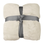 Manta promocional de tejido suave y cálido de alta calidad Couch color natural tercera vista