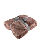 Manta promocional de tejido suave y cálido de alta calidad Couch color marrón grisáceo vista principal