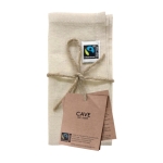 Mantel individual para la mesa de comercio justo 140 g/m2 FairTrade color natural primera vista