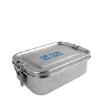 Fiambrera de acero con hebillas antifugas con logotipo 700ml Strong vista principal