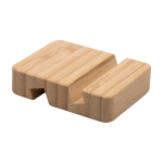 Soporte cuadrado para móvil de bambú para la oficina color madera primera vista