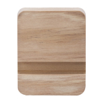 Soporte cuadrado para móvil de bambú para la oficina color madera tercera vista