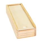 Juego de dominó publicitario en caja de madera Dominó WoodBox color madera cuarta vista