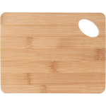 Tabla de bambú para la comida promocional con logo color natural