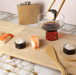 Kit de 5 piezas para hacer sushi con el logo de empresa Sushi color beige