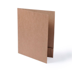 Carpeta portafolios promocional de cartón 400g/m2 A4 Eco Basic color natural primera vista