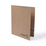Carpeta portafolios promocional de cartón 400g/m2 A4 Eco Basic color natural tercera vista
