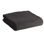 Manta personalizada barata tejido polar 180 g/m2 color negro
