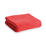 Manta personalizada barata tejido polar 180 g/m2 color rojo primera vista