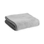 Manta personalizada barata tejido polar 180 g/m2 color gris primera vista