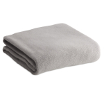 Manta personalizada barata tejido polar 180 g/m2 color gris