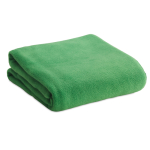Manta personalizada barata tejido polar 180 g/m2 color verde