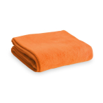 Manta personalizada barata tejido polar 180 g/m2 color naranja primera vista