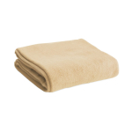 Manta personalizada barata tejido polar 180 g/m2 color beige primera vista