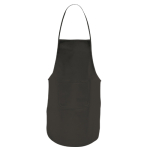 Delantal con bolsillo delantero de vivos colores 80g/ m2 Basic Style color negro
