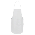 Delantal con bolsillo delantero de vivos colores 80g/ m2 Basic Style color blanco
