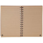 Cuaderno con tapas de cartón reciclado A5 hojas a rayas CardBoard color blanco cuarta vista