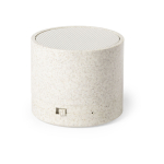 Bonito altavoz inalámbrico barato de carcasa de trigo Natural Soul color beige primera vista