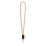 Lanyards con logo en etiqueta y entrega 4-6 días Tube Nautic color naranja