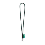 Lanyard tubular de color oscuro para la oficina Tube Nautic Black color verde vista principal
